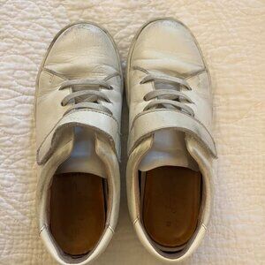 Jacadi Paris European Size 32 White Leather Sneakers